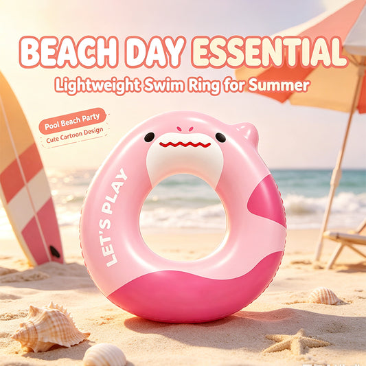 Kids Cartoon Shark Inflatable Swim Ring