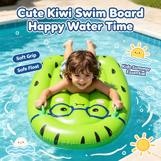 Kids Inflatable Kiwi Swim Board Pool Float