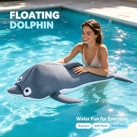 Soft Mesh Dolphin Ride-On Pool Float