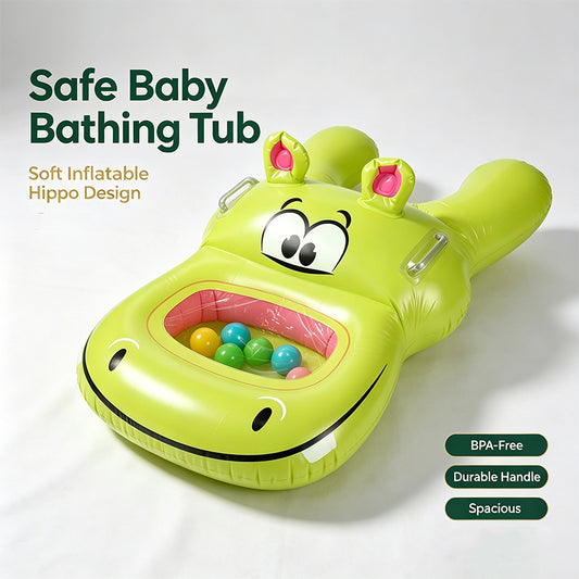 Hippo Inflatable Kids Pool Float