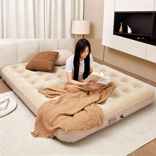 Air mattress with pump 190x100x25cm