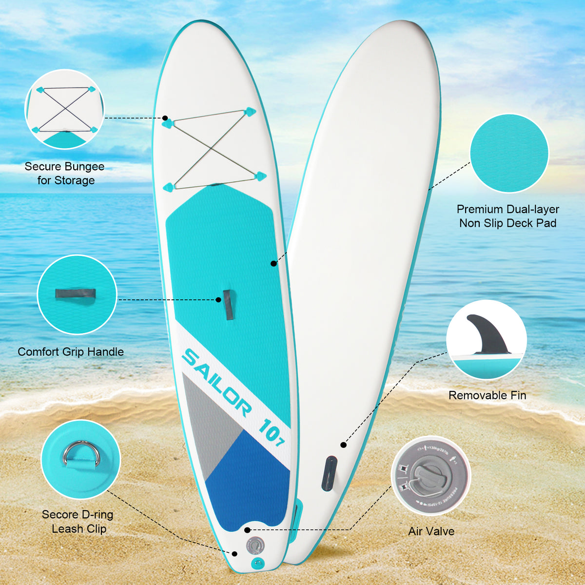 Inflatable Stand‑Up Paddle Board SAILOR