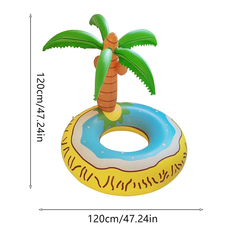 Inflatable Coconut Palm Tree Swim Ring