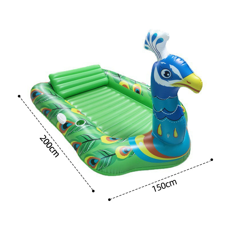 Giant Inflatable Peacock Pool Float Lounge