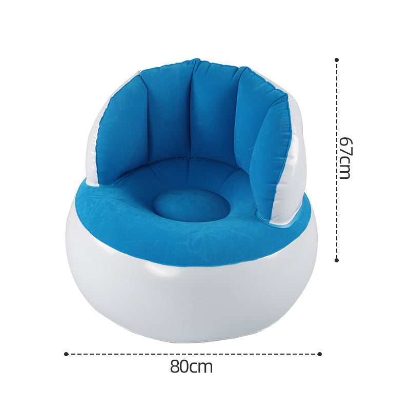 Blue‑White Inflatable Game Lounge Sofa Chair