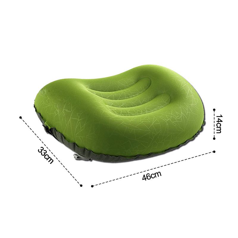 Inflatable Travel Pillow for Neck & Back Support