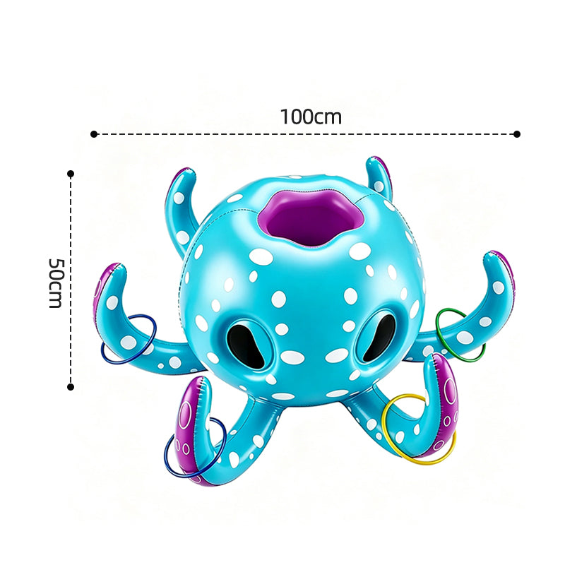 Inflatable Octopus Ring Toss Pool Game Toy
