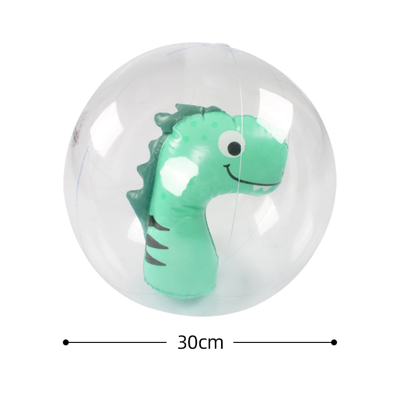 Dino Transparent Inflatable Beach Ball