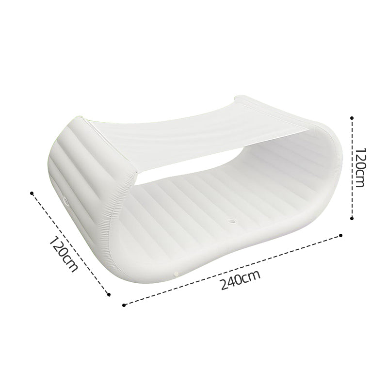 Inflatable Floating Lounge with Canopy