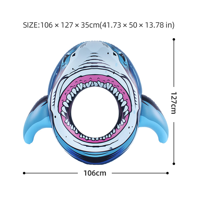 Giant Shark Inflatable Swim Ring