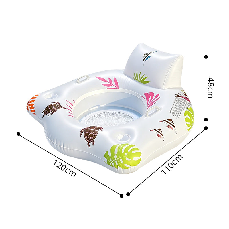 LED Light‑Up Inflatable Pool Lounge Chair