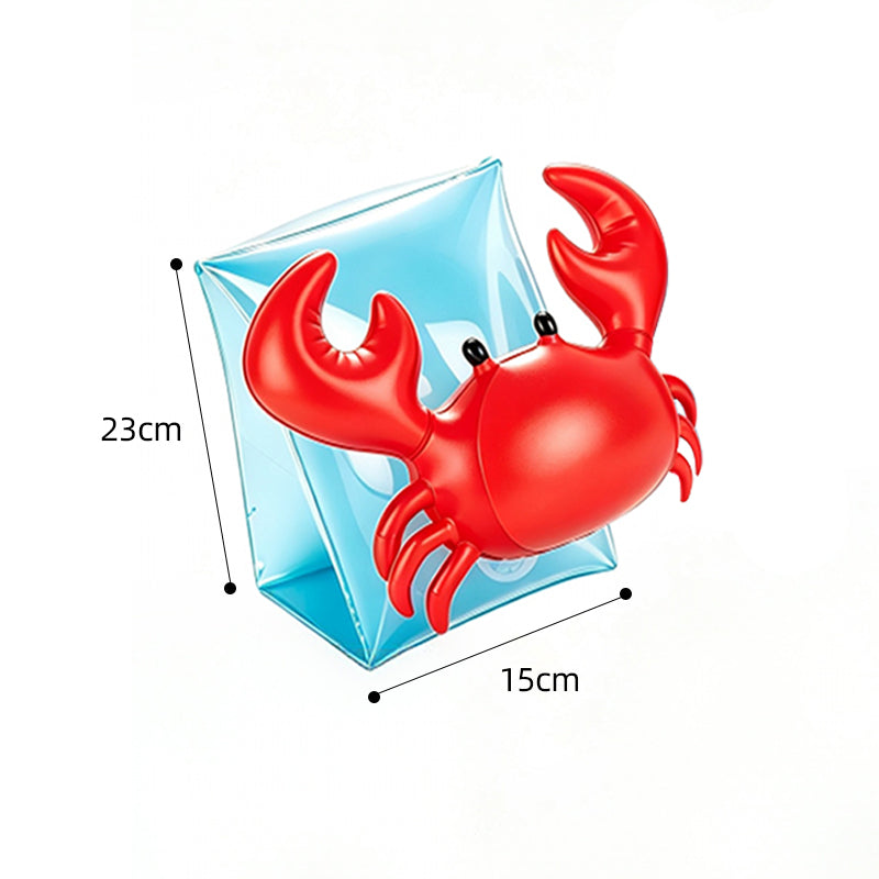 Kids Cute Crab Inflatable Swim Arm Bands