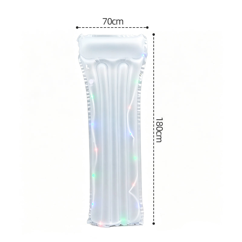 LED Light‑Up Inflatable Pool Float Raft