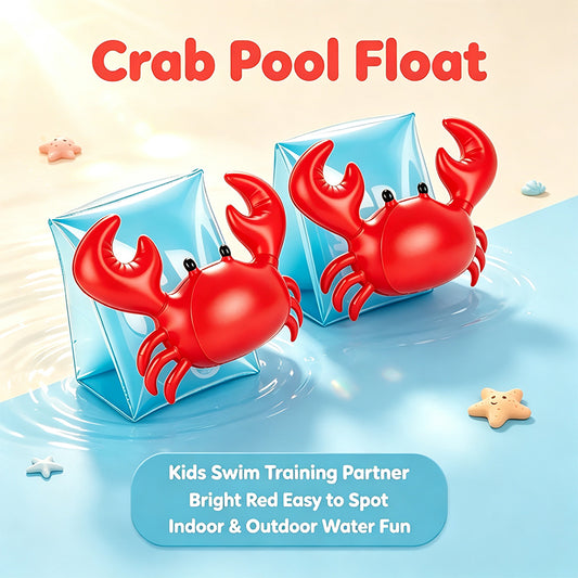 Kids Cute Crab Inflatable Swim Arm Bands