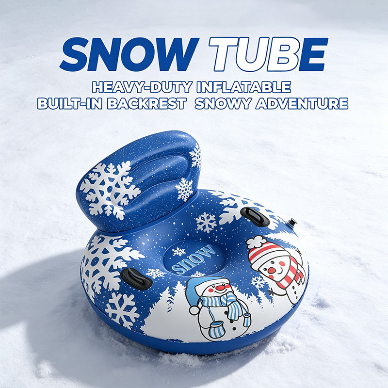 Inflatable Snow Tube with Backrest