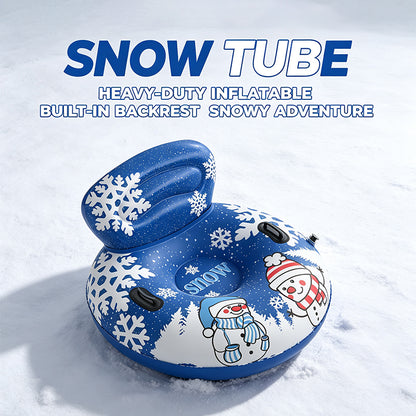 Inflatable Snow Tube with Backrest