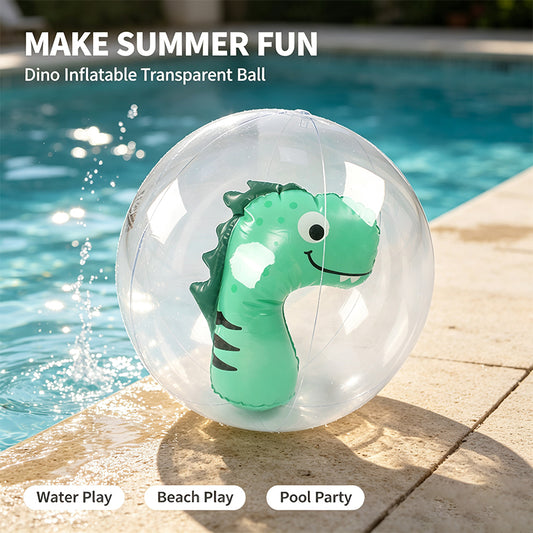 Dino Transparent Inflatable Beach Ball