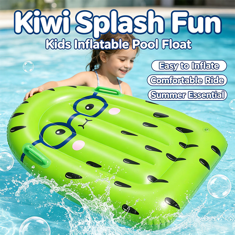 Kids Inflatable Kiwi Swim Board Pool Float