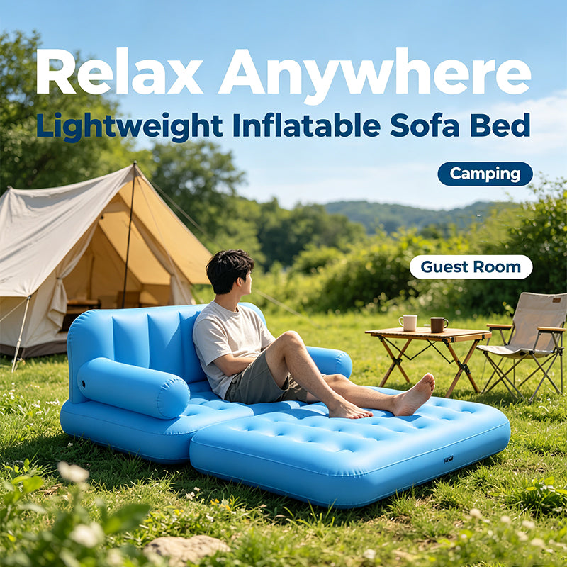 2‑in‑1 Convertible Inflatable Sofa Bed