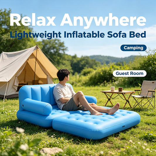 2‑in‑1 Convertible Inflatable Sofa Bed