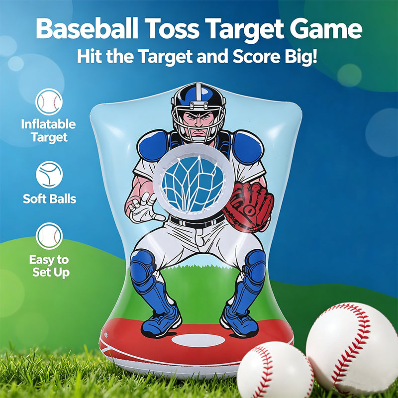 Inflatable Baseball Toss Target Game for Kids