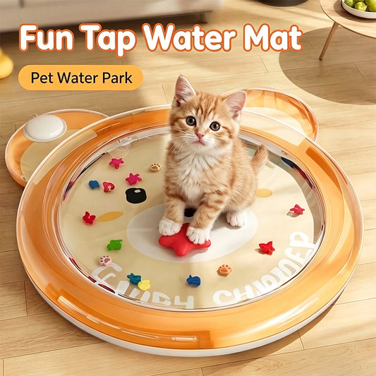Bear‑Shaped Pet Tap Water Mat