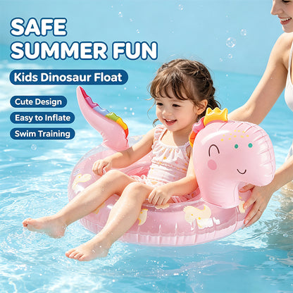 Pink Dinosaur Baby Swim Seat Float
