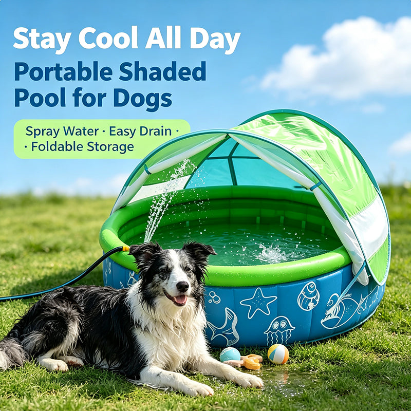 Inflatable Shade Pool with Sprinkler