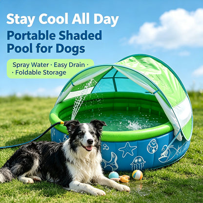 Inflatable Shade Pool with Sprinkler