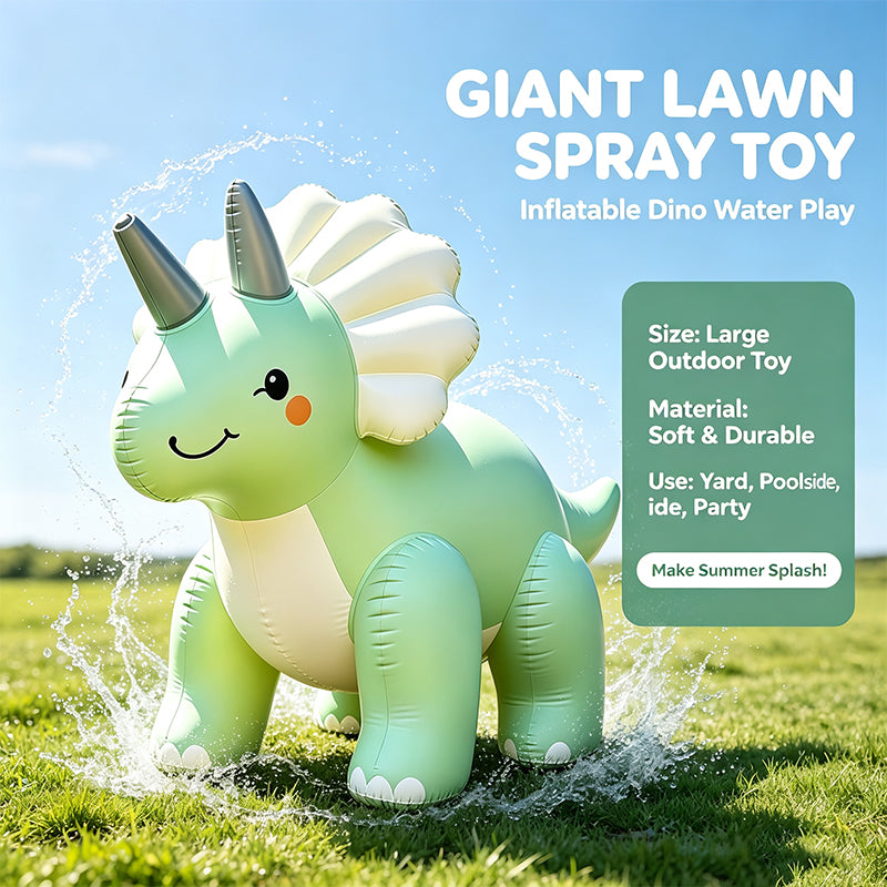 Inflatable Dinosaur Lawn Water Sprinkler Toy