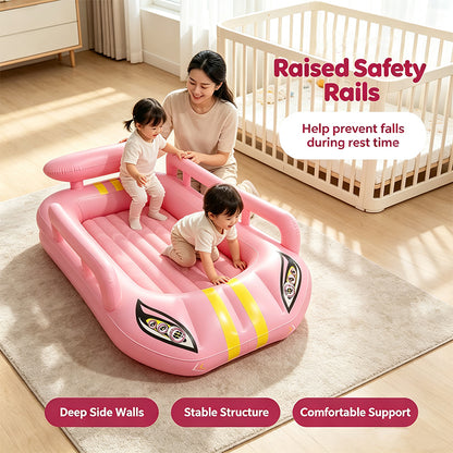 Kids Inflatable Toddler Travel Bed (Car Shape)