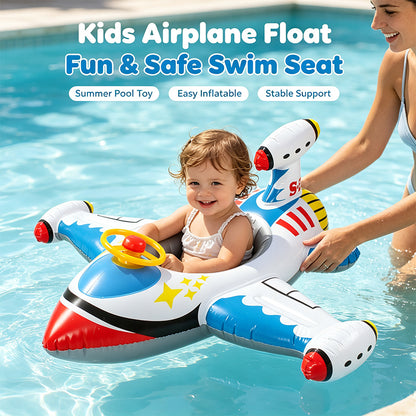 Kids Airplane Inflatable Swim Seat Float