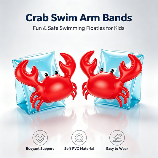 Kids Cute Crab Inflatable Swim Arm Bands