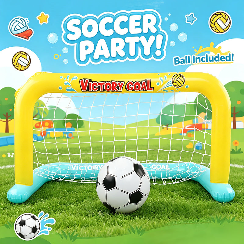 Inflatable Water Soccer Goal Set