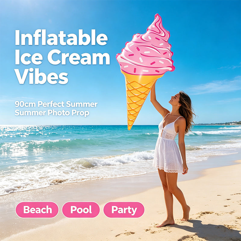 90cm Inflatable Ice Cream Cone Photo Prop