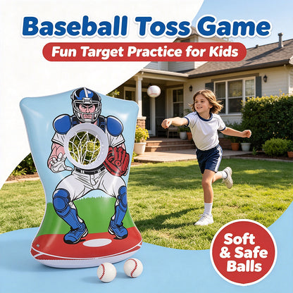 Inflatable Baseball Toss Target Game for Kids
