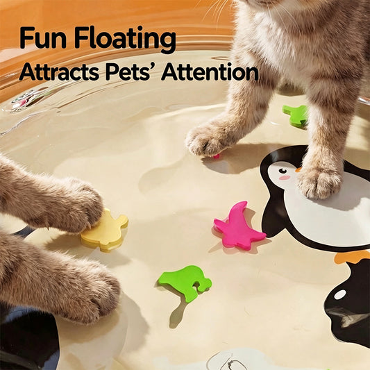 Bear‑Shaped Pet Tap Water Mat