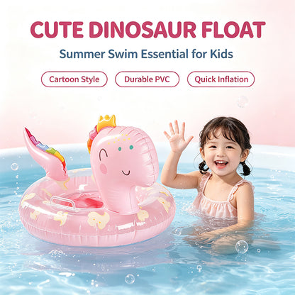 Pink Dinosaur Baby Swim Seat Float