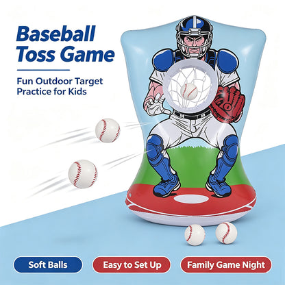 Inflatable Baseball Toss Target Game for Kids