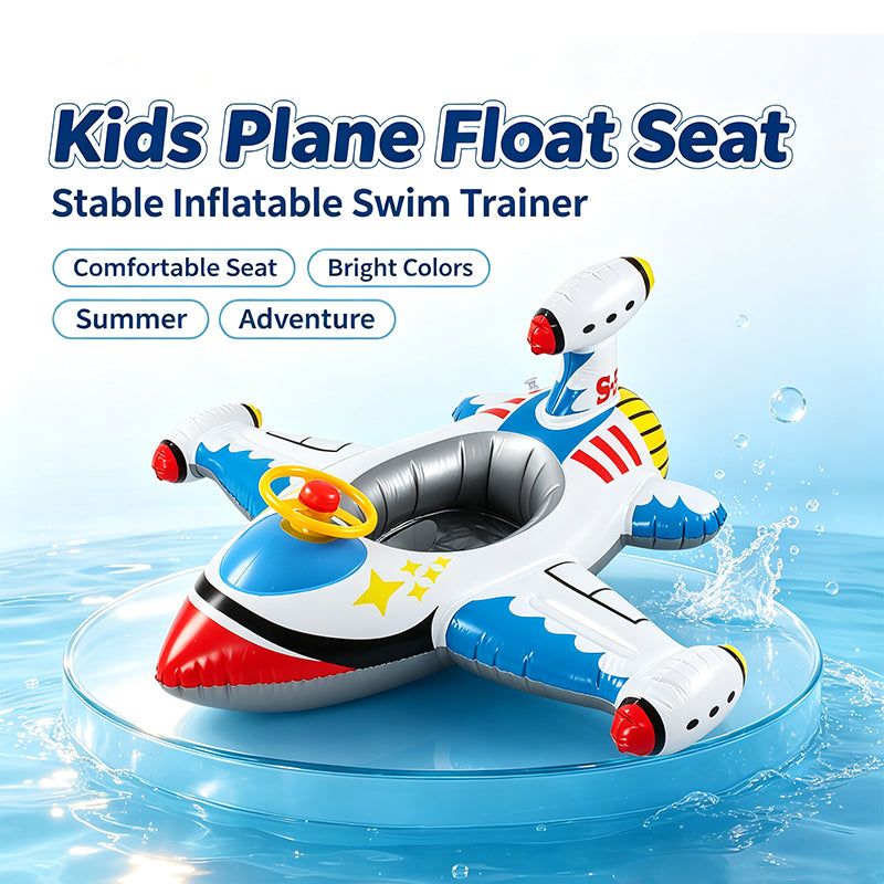 Kids Airplane Inflatable Swim Seat Float