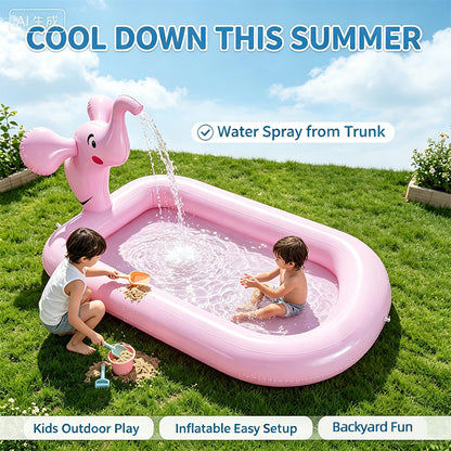 Elephant Inflatable Sprinkler Pool for Kids