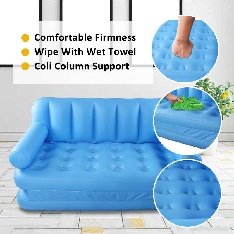 2‑in‑1 Convertible Inflatable Sofa Bed