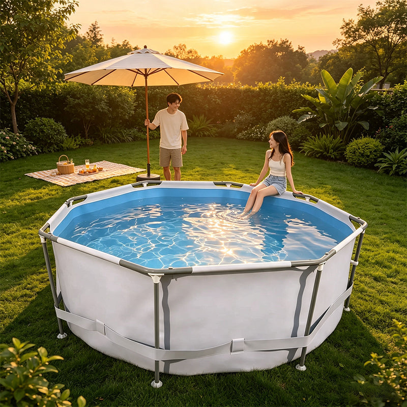 Round Metal Frame Swimming Pool 305x76cm
