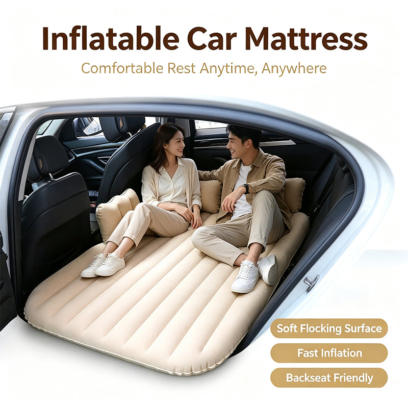Car Inflatable Air Mattress for Camping & Road Trip