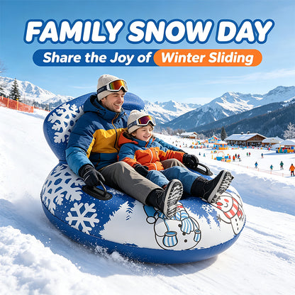 Inflatable Snow Tube with Backrest