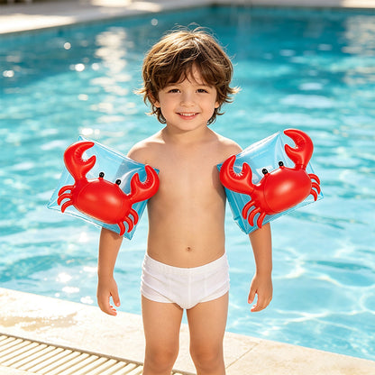 Kids Cute Crab Inflatable Swim Arm Bands