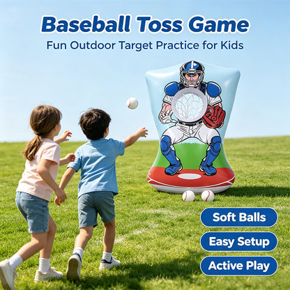 Inflatable Baseball Toss Target Game for Kids