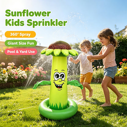 Inflatable Sunflower Sprinkler Toy for Kids