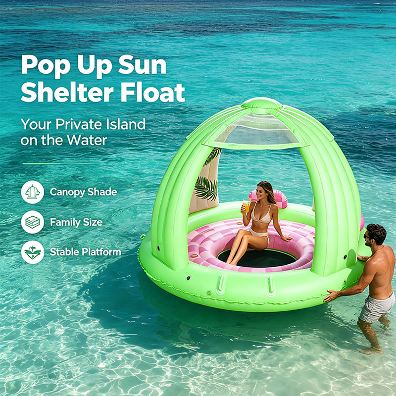 Inflatable Canopy Pool Float with Shade