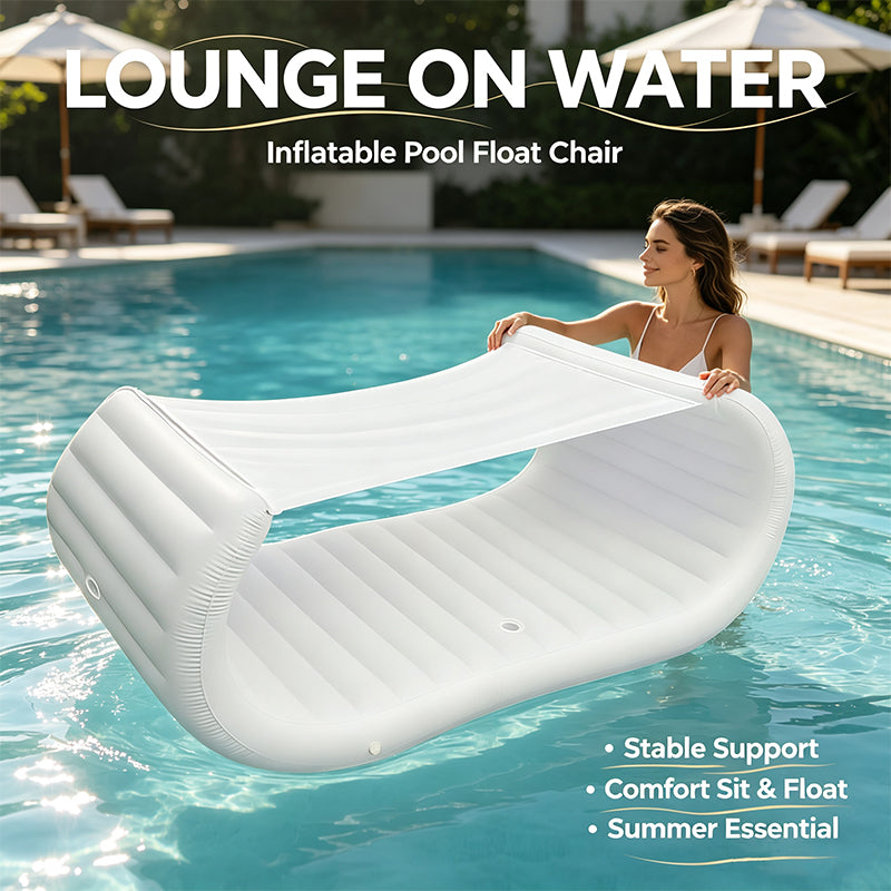 Inflatable Floating Lounge with Canopy